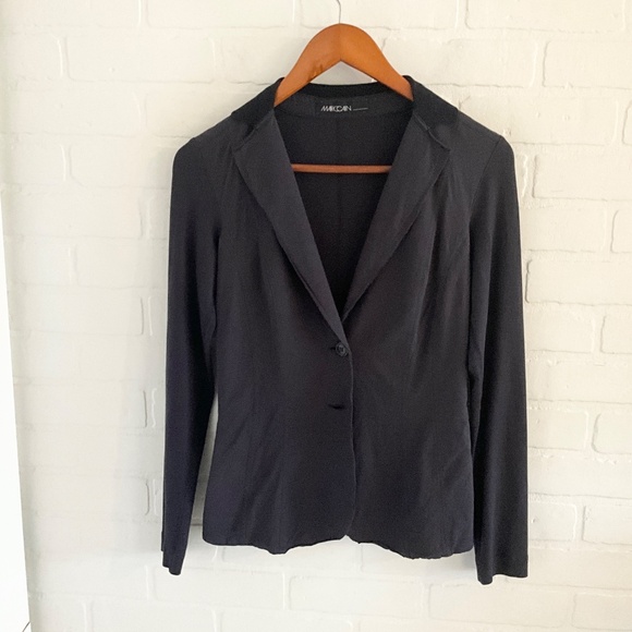 Marc Cain Women’s Jersey Knit Blazer Designer Cotton Stretched Blokecore Sz S - Picture 10 of 16